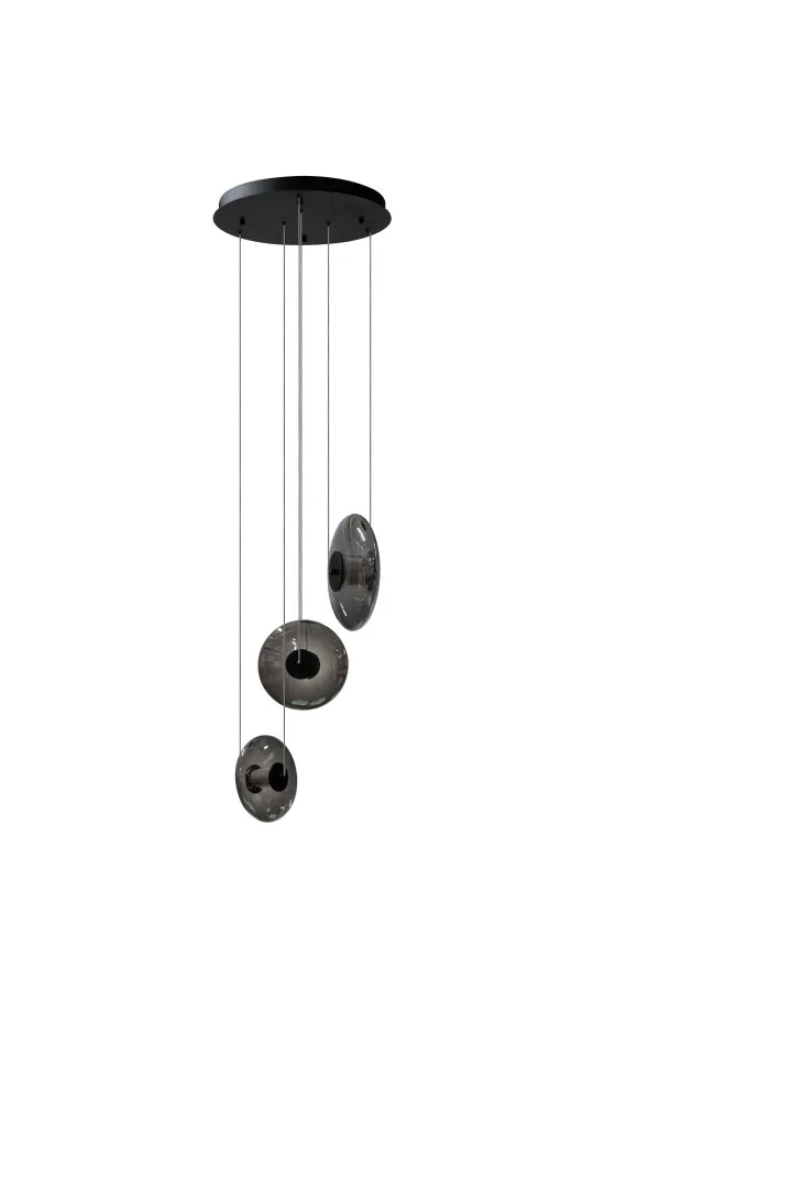ANDORA PENDANT 3 ROUND 3-STEP DIMM SMOKY